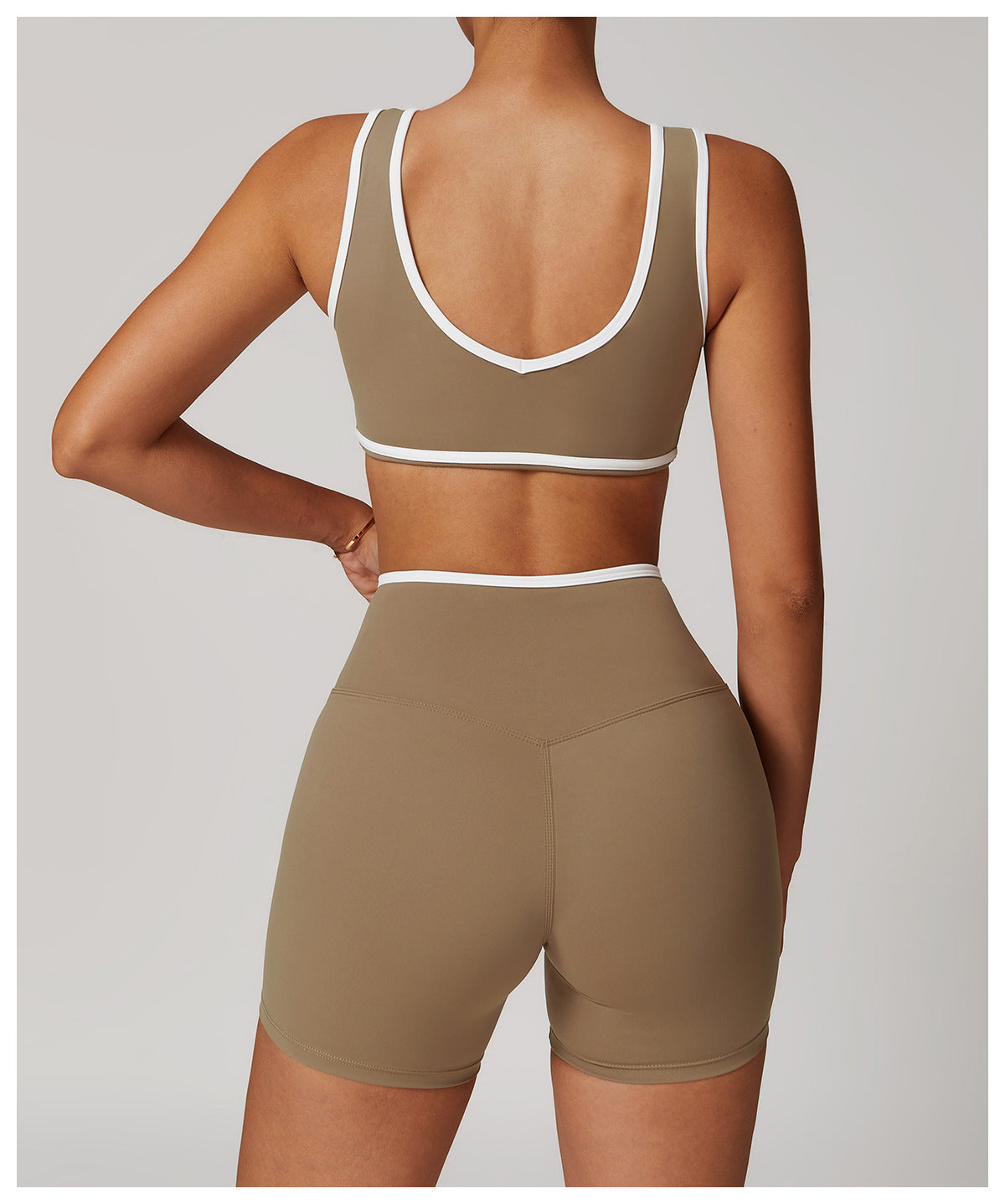 Contrast Wide Strap Bra