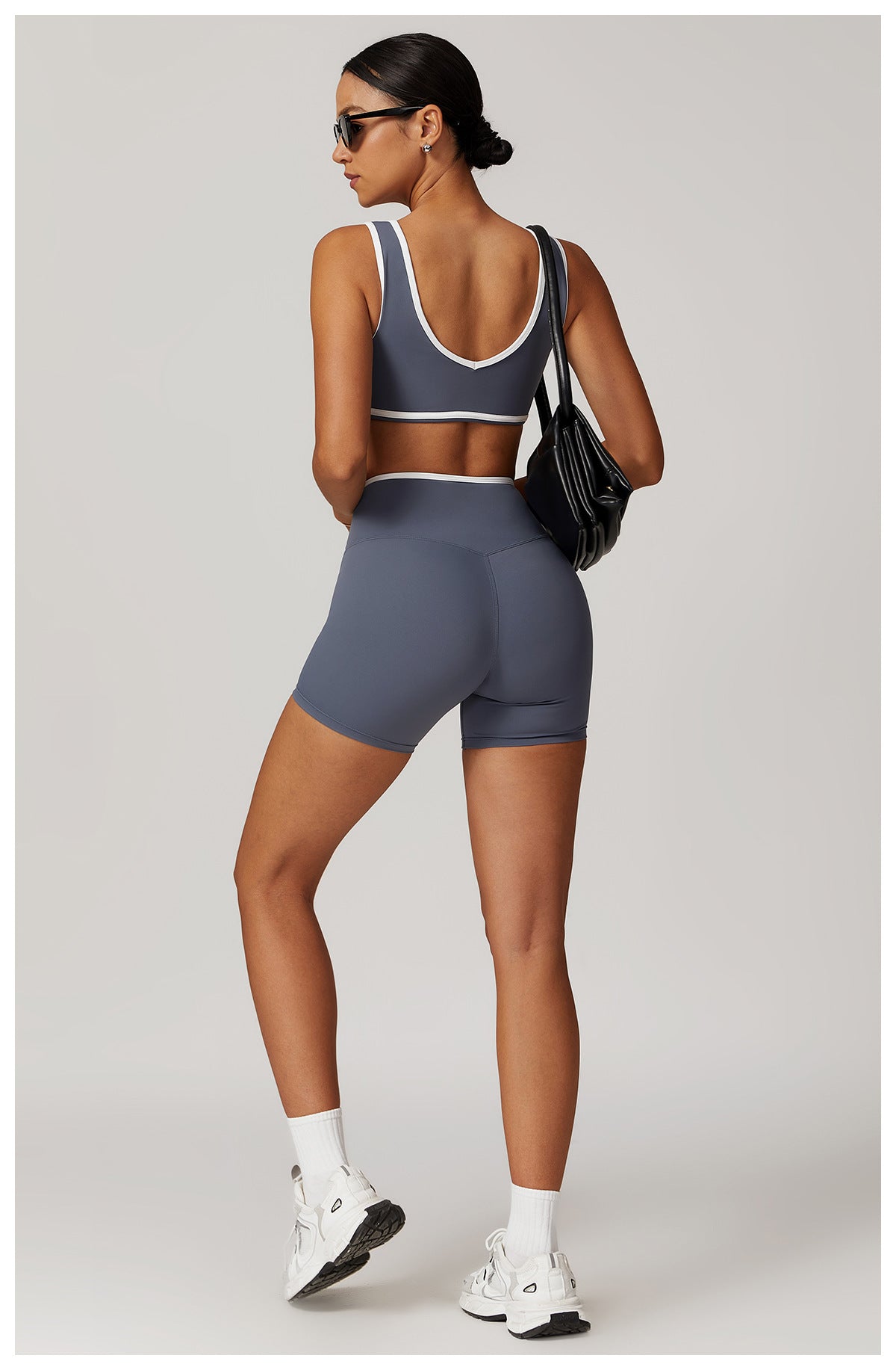 Contrast Wide Strap Bra