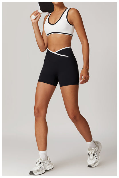 Contrast Wide Strap Bra