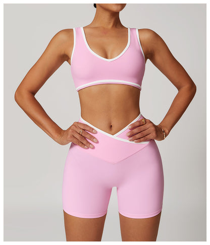 Contrast Wide Strap Bra