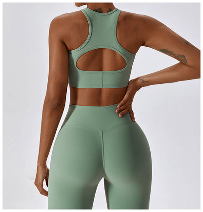 Plain Ribbed Racerback Bra
