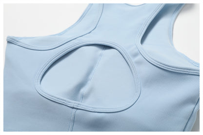 Plain Ribbed Racerback Bra