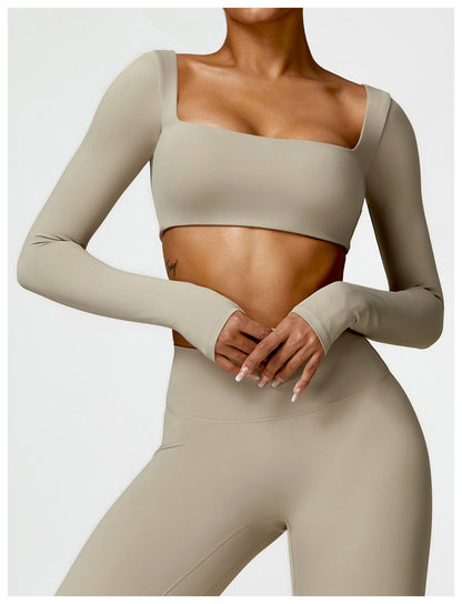 Long Sleeve Yoga Sports Top