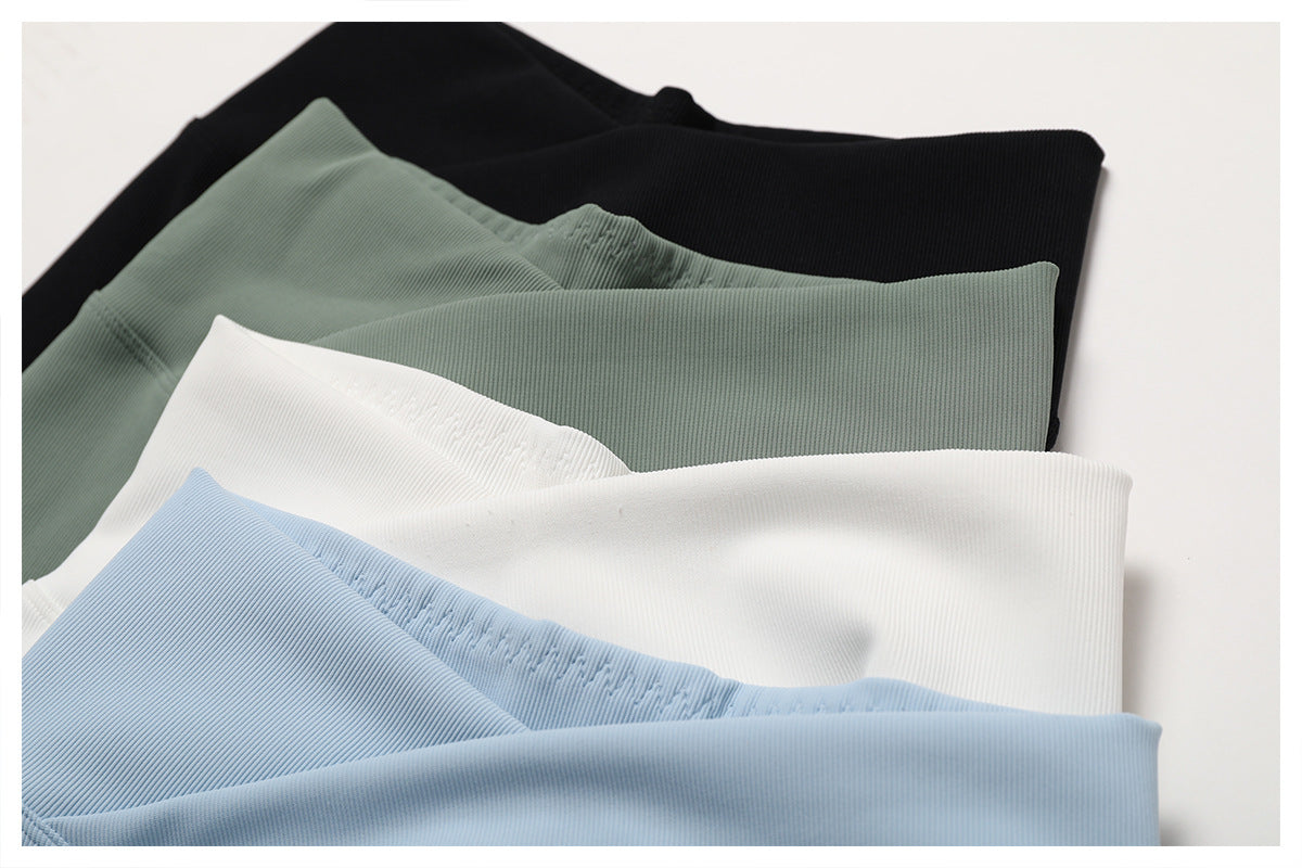 Plain Ribbed Bell Bottom Pants
