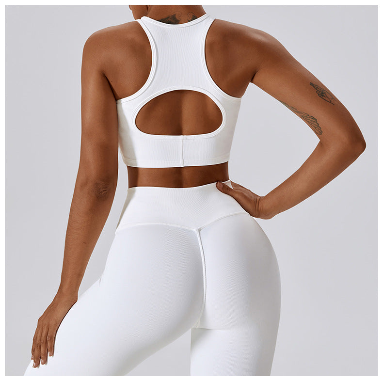 Plain Ribbed Racerback Bra