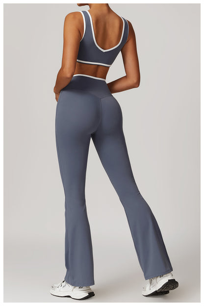 Contrast Wide Strap Bra