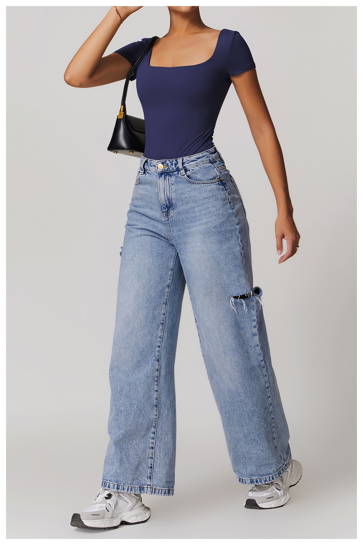 Plain Short Sleeve One Piece