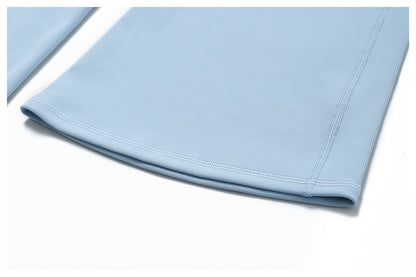 Plain Ribbed Bell Bottom Pants