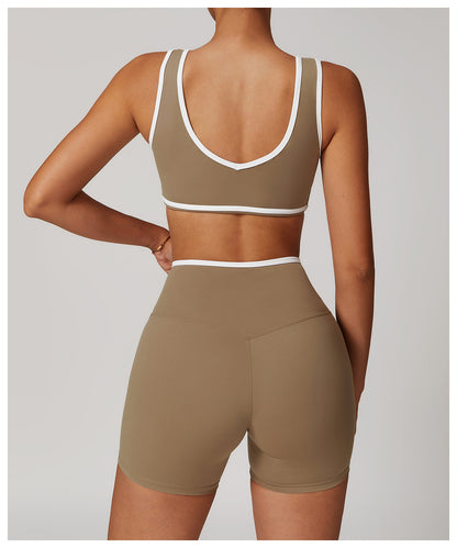 Contrast Wide Strap Bra