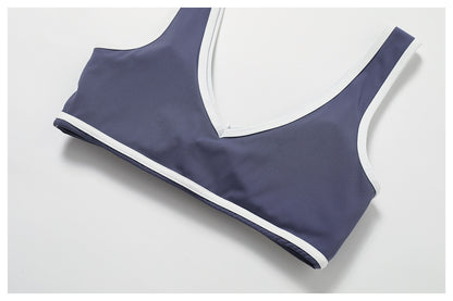 Contrast Wide Strap Bra