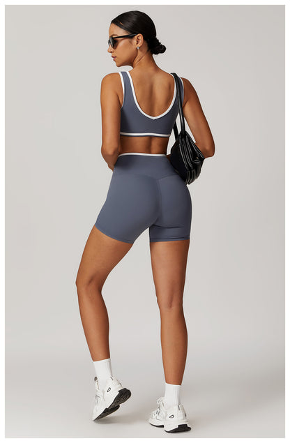 Contrast Wide Strap Bra