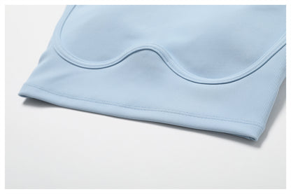 Plain Ribbed Racerback Bra