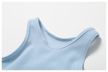 Plain Ribbed Racerback Bra