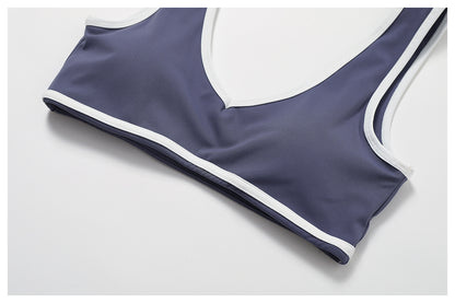 Contrast Wide Strap Bra